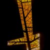 Revamp corten abstract leaf backlight night decorative metal panel